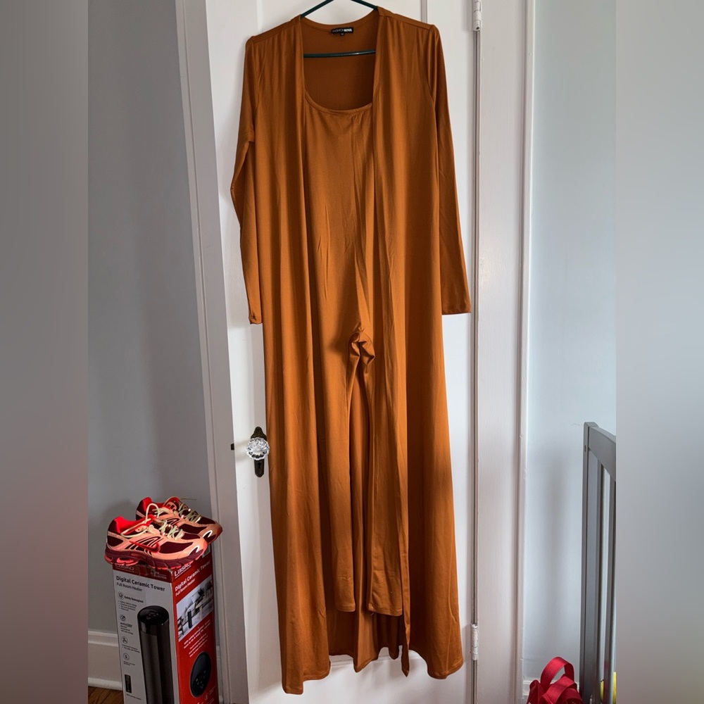 Elegant Brown Jumpsuit